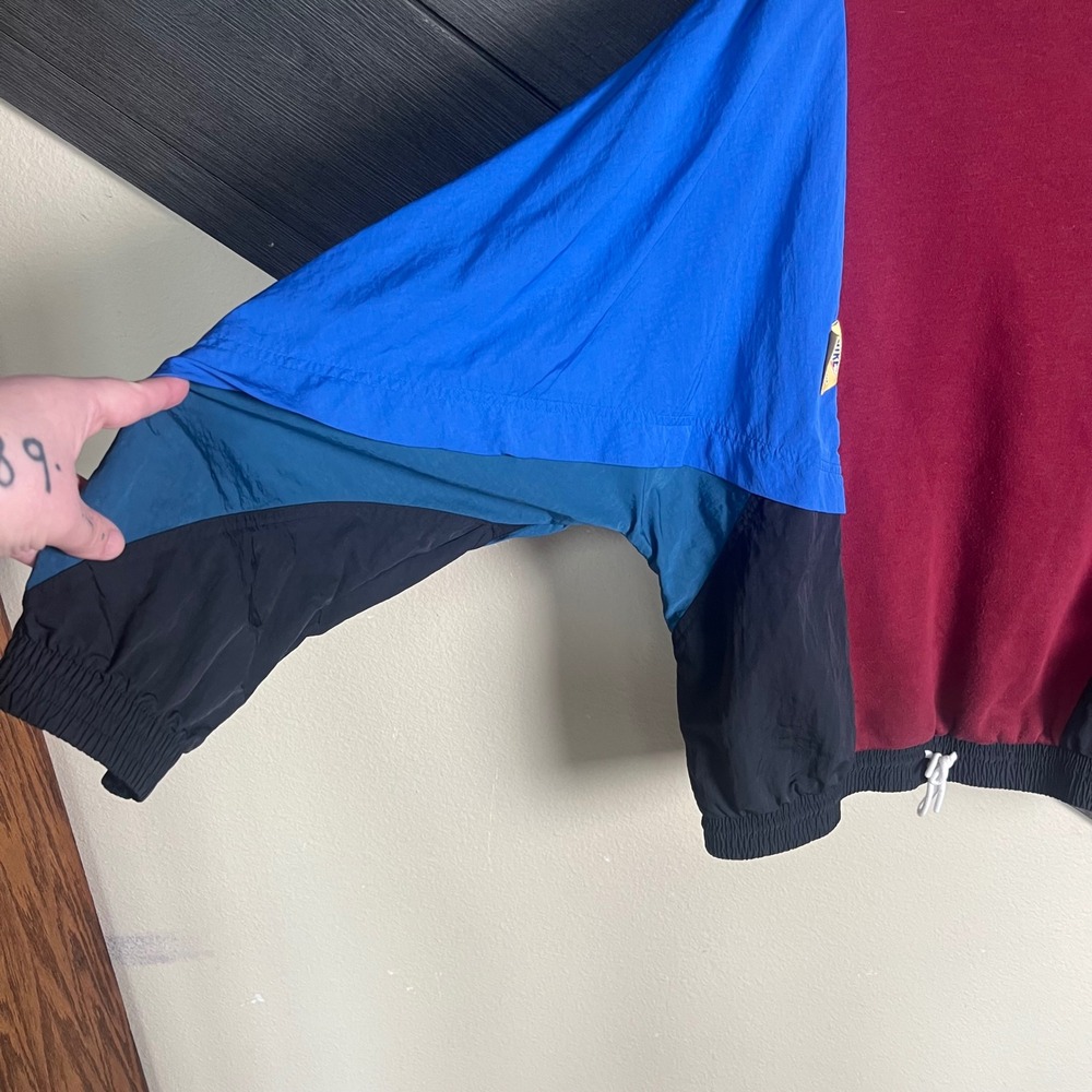 Nike Icon Clash Colorblock Pullover Hoodie Women's Small Blue Burgundy Unisex - Picture 3 of 7